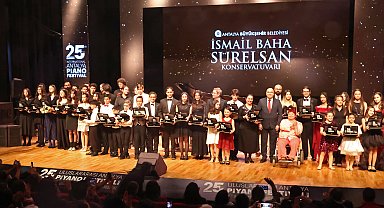25. Uluslararası Antalya Piyano Festivali'nde genç yetenekler sahne aldı