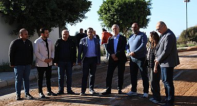 Demirtaş'ta asfalt çalışması