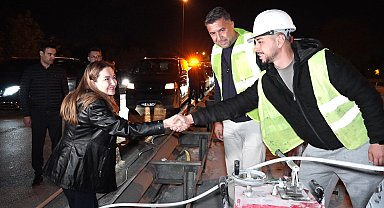 İller Bankası Kavşağı'nda yol çalışması