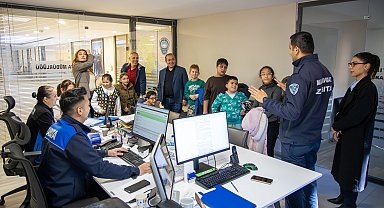 Özel öğrencilerden belediyeye ziyaret