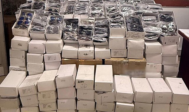 Kaçak güneş gözlükleri ele geçirildi