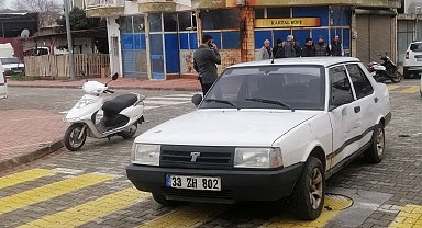 Otomobille motosiklet çarpıştı: 2 yaralı