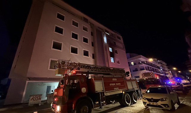 Personel lojmanında yangın çıktı