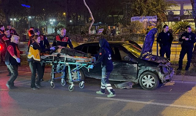 Polisin 'dur' ihtarına uymadı, kaçarken kaza yaptı