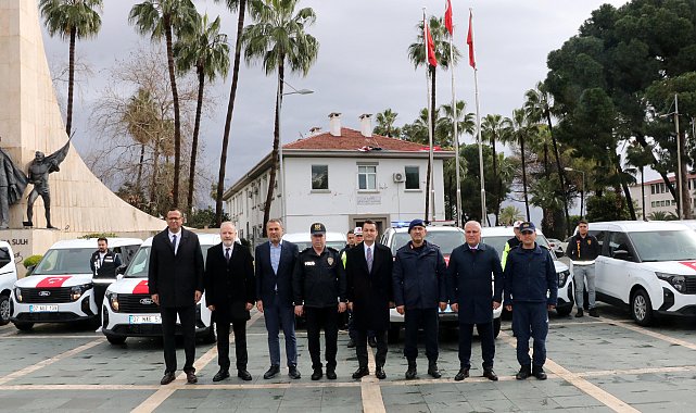 Alanya'da polis ve jandarmaya 15 araç