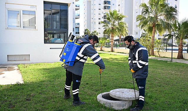 Büyükşehir'den haşere ve vektörlere karşı kış mücadelesi