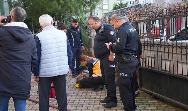 Dairede çıkan yangında 1 kişi yaralandı