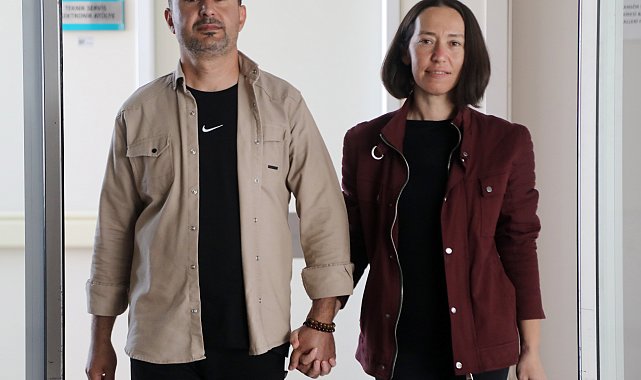 Eşinin 14 Şubat'ta bağışladığı böbrekle yeni hayatına başladı