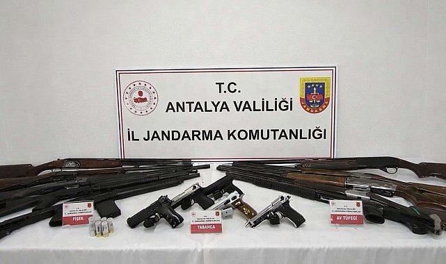 Gazipaşa'da ruhsatsız silah operasyonu