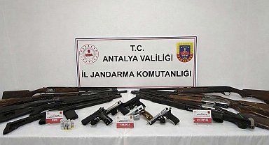 Gazipaşa'da ruhsatsız silah operasyonu