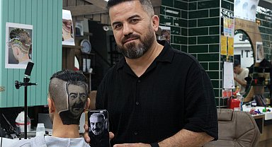 Saçlara 'İnci Taneleri'nin kahramanını çiziyor