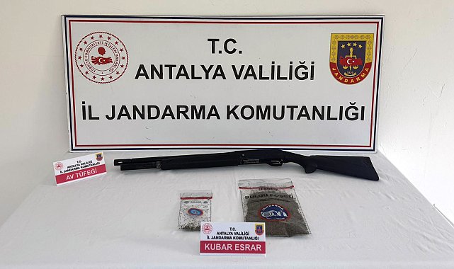 Serik'te jandarma esrar ele geçirdi