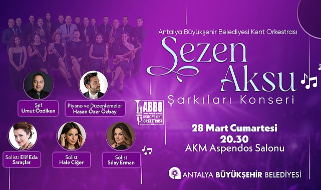 ABBO'dan Sezen Aksu şarkıları konseri