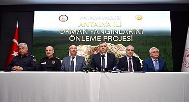 Antalya'da yangın önleme projesi