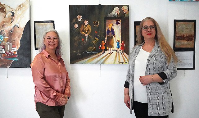 Konukevinden gelen mektuplar tuvale yansıdı