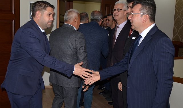 Serik'te protokol bayramlaşması yapıldı