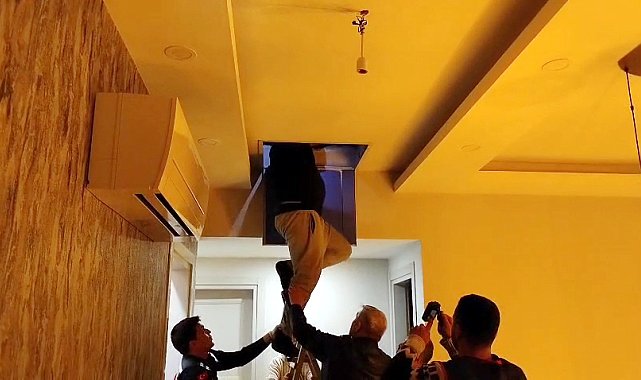 19 yıl hapisle aranan hükümlü saklandığı tavan arasında yakalandı