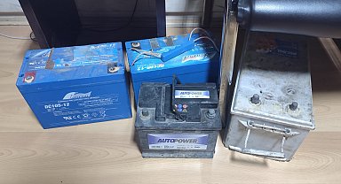 Akü hırsızları yakalandı