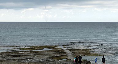 Alanya'da denizde hortum çıktı
