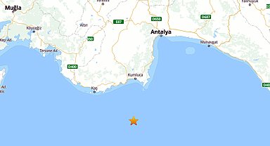Antalya açıklarında 4.7 büyüklüğünde deprem