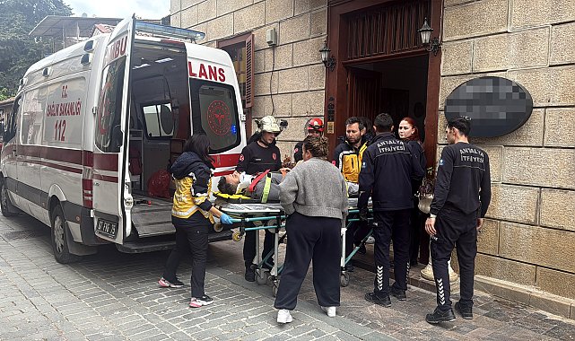 Depoya inmeye çalışırken düşüp yaralandı