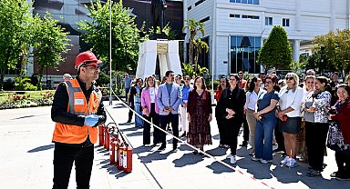 Muratpaşa'da yangın tatbikatı