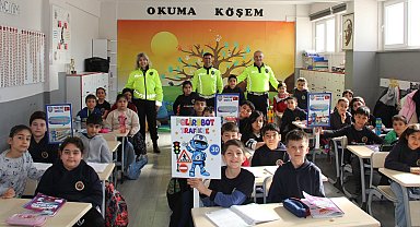 Öğrencilere trafik eğitimi