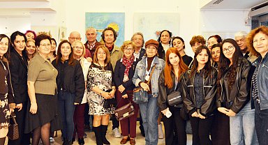 Öğretmenin sergi heyecanı