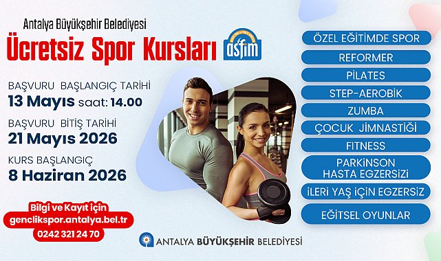 ASFİM'de yaz sezonu kayıtları başladı
