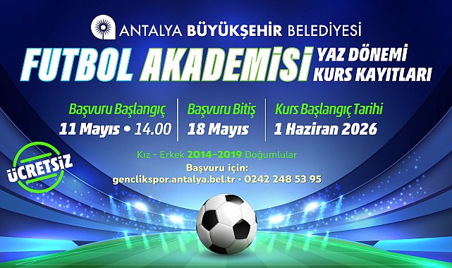 Büyükşehir Futbol Akademisi kayıtları başlıyor