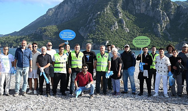 Çıralı'da sahil temizliği