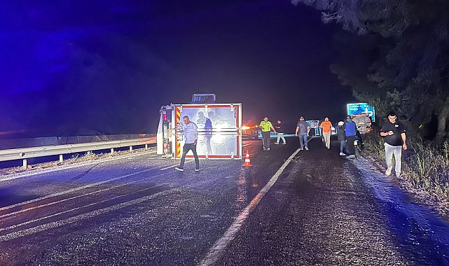 Yola dökülen mazot kazaya neden oldu
