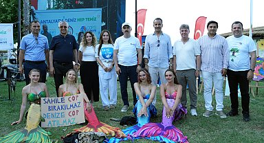 Denizkızları, Dünya Çevre Günü'nde dip temizliği yapıp, deniz çayırı dikti