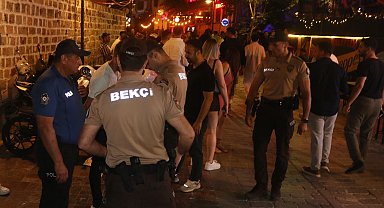Kaleiçi'nde polis ve bekçilerden huzur ve güven denetimi