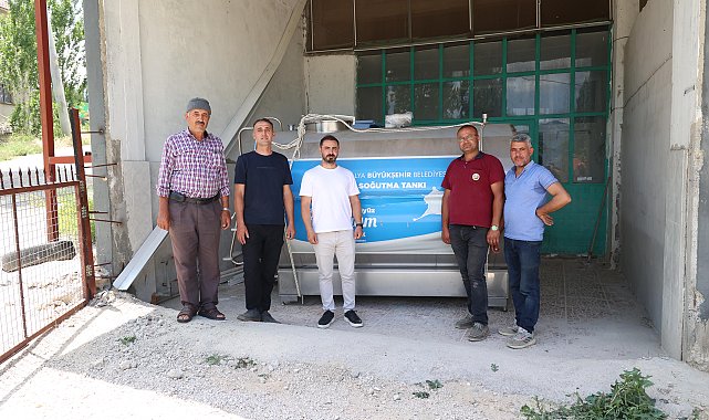 Kaş Sütleğen Mahallesi'ne 4 tonluk süt soğutma tankı