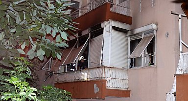 Kentsel dönüşümdeki apartmanda yangın