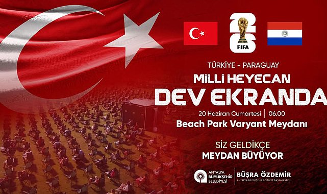 Milli maç heyecanı Varyant Meydanı'nda yaşanacak