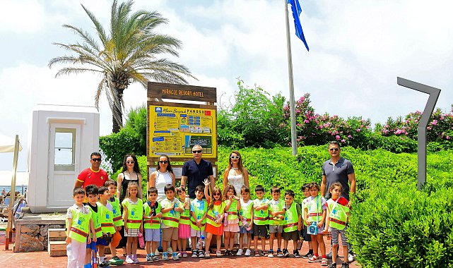 Minik çevreciler mavi bayrakla tanıştı