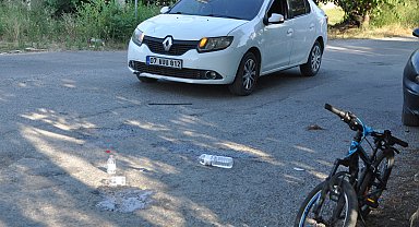 Otomobilin çarptığı bisikletli çocuk yaralandı