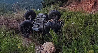 Alanya'da ATV uçuruma yuvarlandı: 1 yaralı