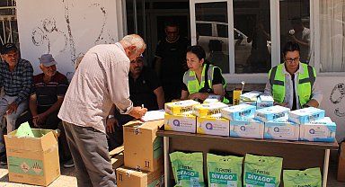 Büyükşehir'den selden etkilenen üreticilere destek