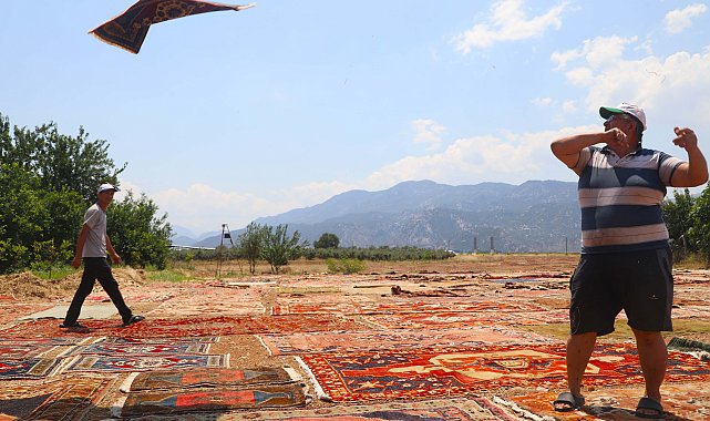 Eski halılar Antalya'nın güneşinde değer kazanıyor, 5 bin dolara alıcı buluyor