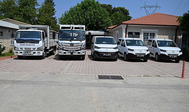 Kemer Belediyesi filosuna 5 yeni araç