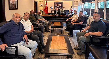 Muhtarlardan Kaymakam Yılmazer'e ziyaret